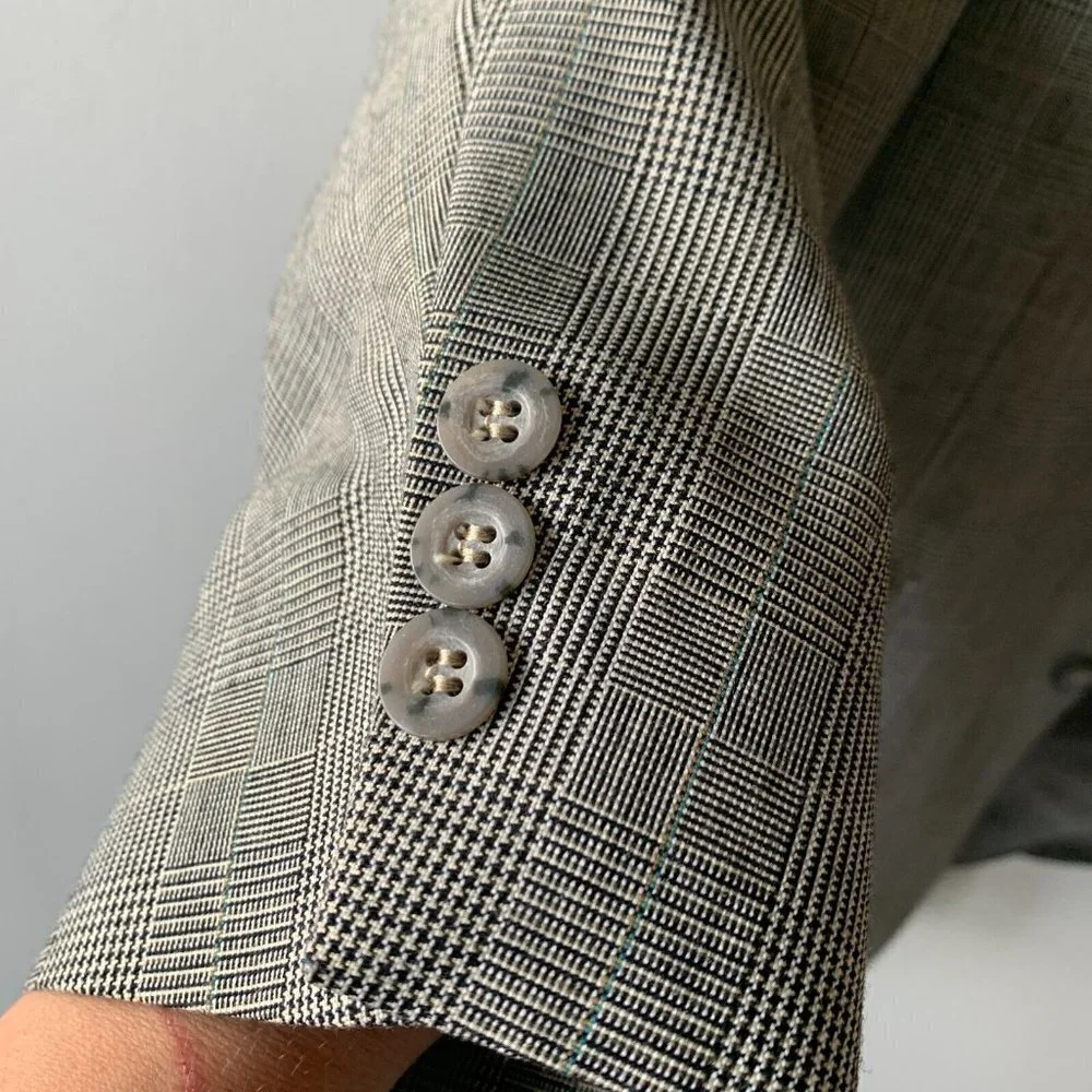 Vintage Levi's Exact Jacket‎ Men's Size 44L Blazer Checked Sport Coat 561M USA